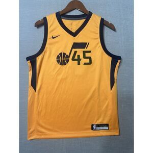 Donovan‎ Mitchell Nike Swingman Utah Jazz Jersey Size Youth Large Yellow